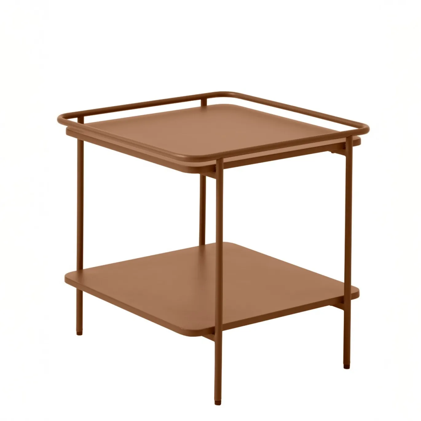 Nachtkastje Yuba Terracotta 45x45xcm - Giga Living