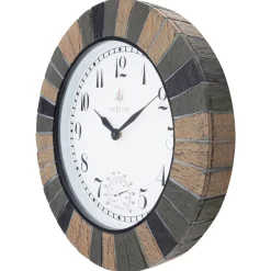 NeXtime Outdoor Klok Aster Weersbestendig met Thermometer