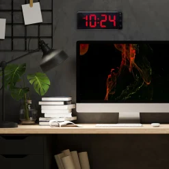 NeXtime Tafel/Wandklok Digital Rood LED