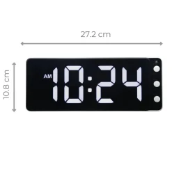 NeXtime Tafel/Wandklok Digital Wit LED