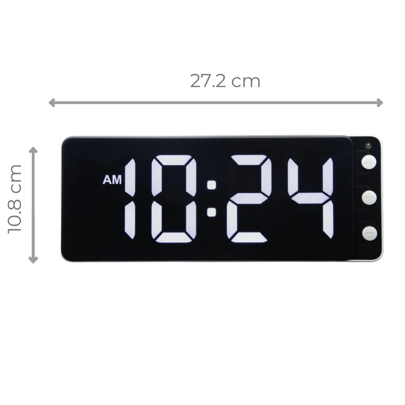 NeXtime Tafel/Wandklok Digital Wit LED