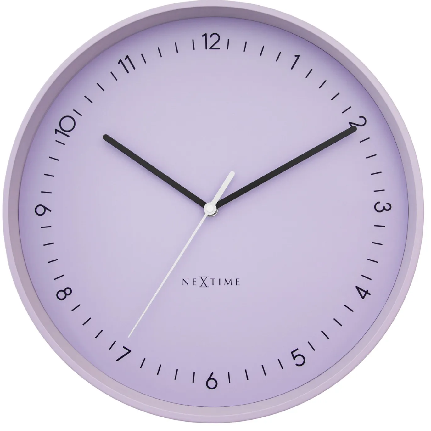 NeXtime Wandklok Berlin Lavendel Ø40cm