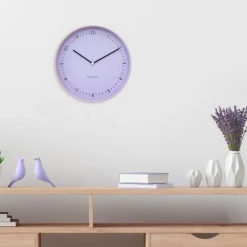 NeXtime Wandklok Berlin Lavendel Ø40cm