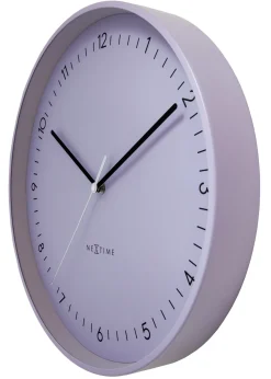 NeXtime Wandklok Berlin Lavendel Ø40cm