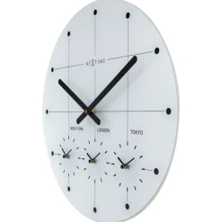 NeXtime Wandklok Big City Wit Ø43cm