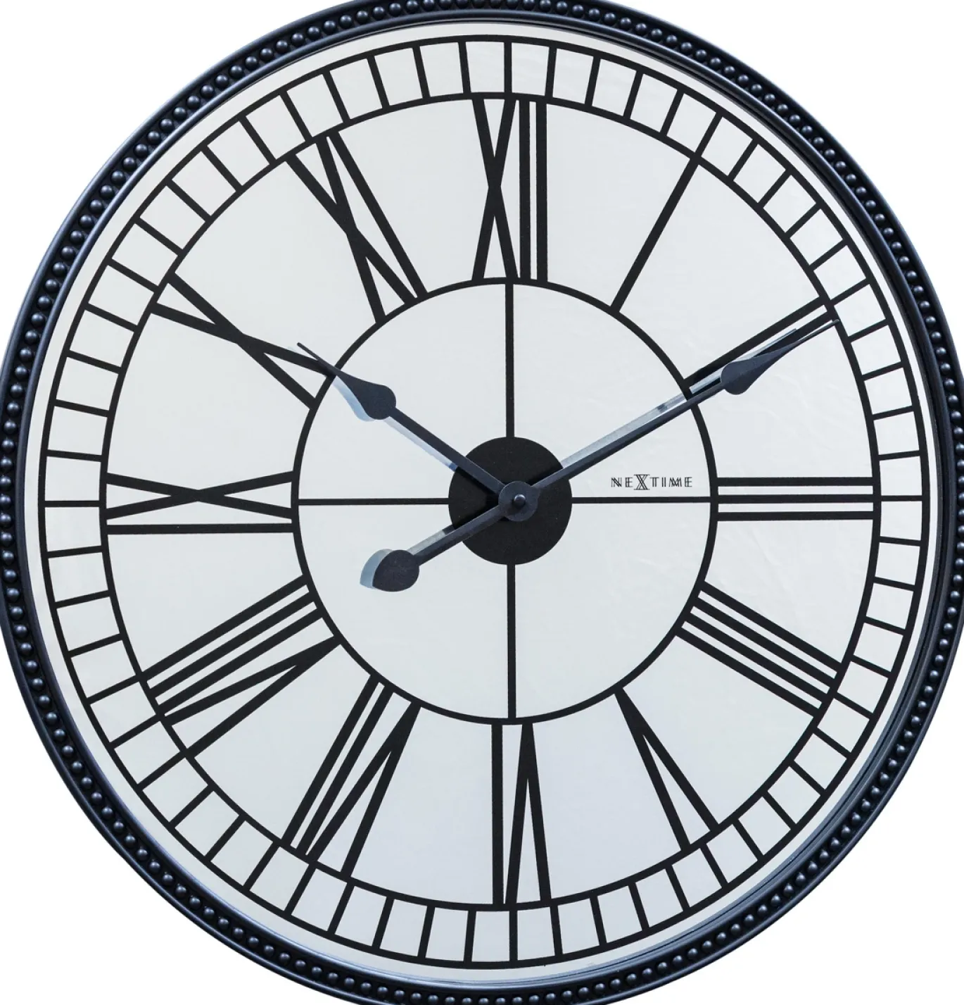 NeXtime Wandklok Cleopatra Mirror Zwart Ø56cm