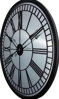 NeXtime Wandklok Cleopatra Mirror Zwart Ø56cm