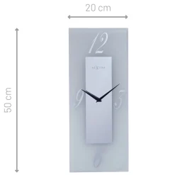NeXtime Wandklok Dali Mat Glas 20x50cm