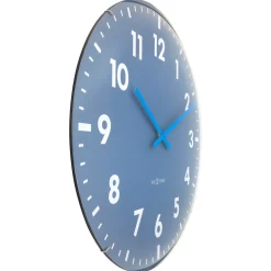 NeXtime Wandklok Duomo Blauw Ø50cm