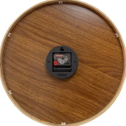 NeXtime Wandklok Lotus Hout/Roze Ø40cm