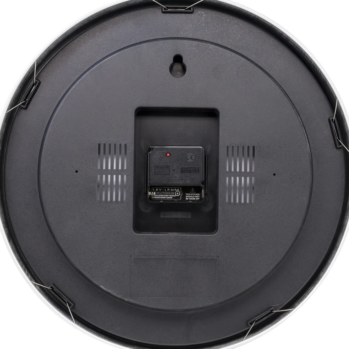 NeXtime Wandklok Station Radio Controlled Stripe Wit Ø35cm