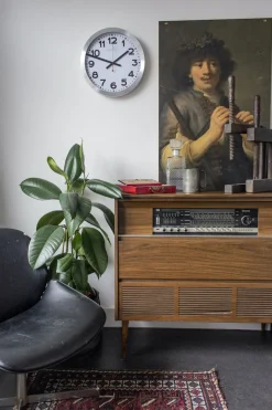 NeXtime Wandklok Station Radio Controlled Numbers Wit Ø35cm