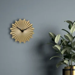 NeXtime Wandklok Sunny Metaal Goud Ø40cm