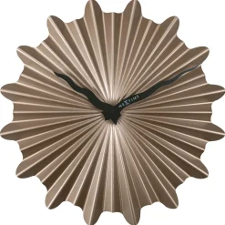 NeXtime Wandklok Sunny Metaal Bruin Ø40cm