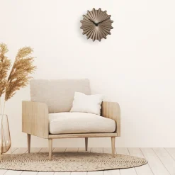 NeXtime Wandklok Sunny Metaal Bruin Ø40cm