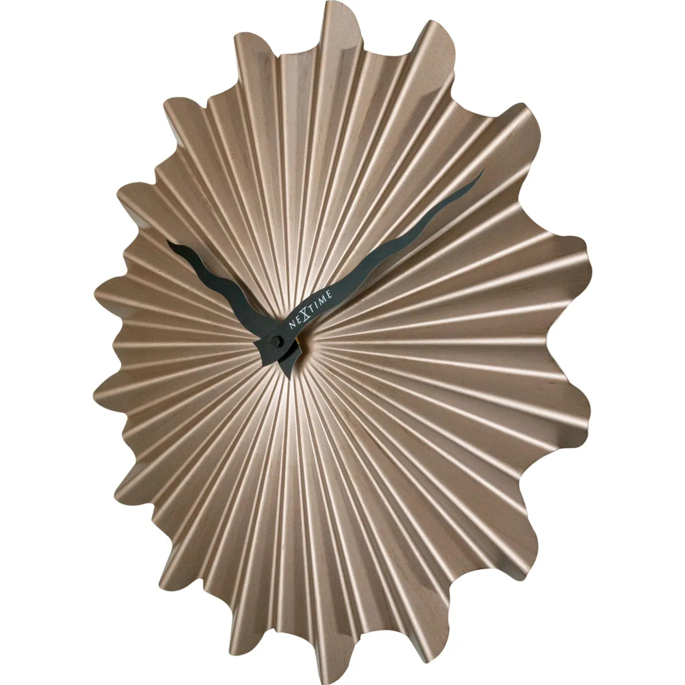 NeXtime Wandklok Sunny Metaal Bruin Ø40cm