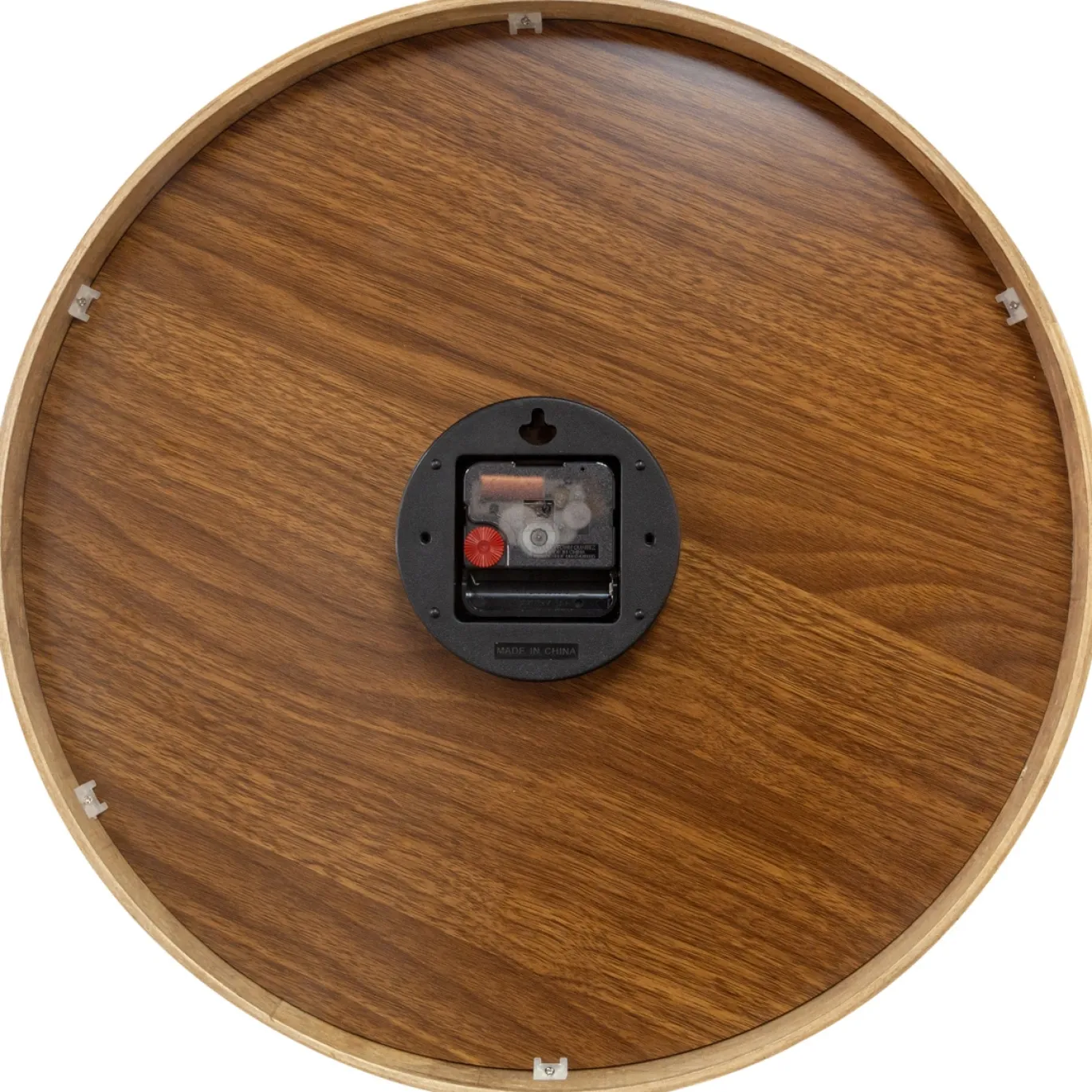 NeXtime Wandklok Yogi Hout/Paars Ø40cm