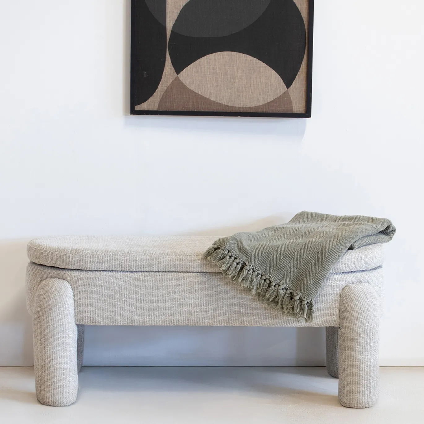 Opbergbank Juul Beige 115cm - Giga Meubel