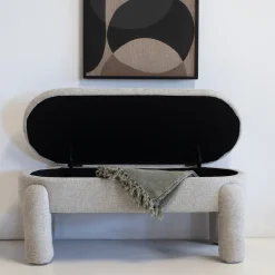 Opbergbank Juul Beige 115cm - Giga Meubel