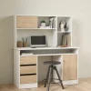 Opzetkast Function Plus met 1 schuifdeur Wit/Hickory - Giga Living