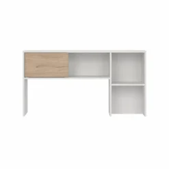 Opzetkast Function Plus met 1 schuifdeur Wit/Hickory - Giga Living