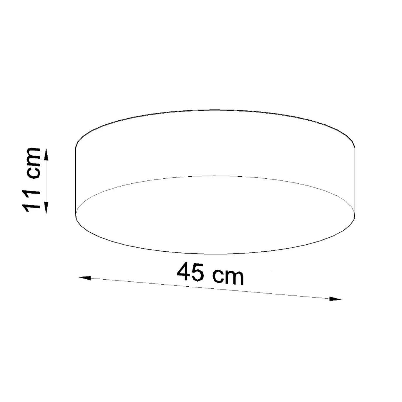 Plafondlamp Arena Zwart Ø45cm - Giga Meubel