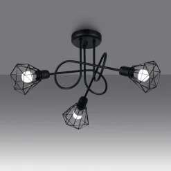 Plafondlamp Artemis 3-Lichts Zwart - Giga Meubel