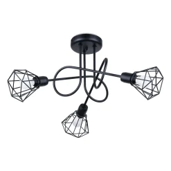 Plafondlamp Artemis 3-Lichts Zwart - Giga Meubel