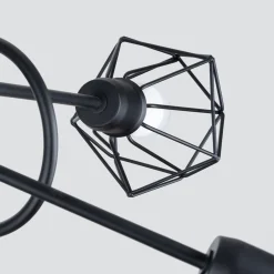 Plafondlamp Artemis 5-Lichts Zwart - Giga Meubel