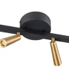 Plafondlamp Barry Long 4-Lichts Messing - Giga Meubel