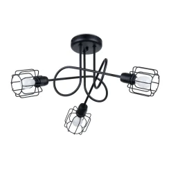 Plafondlamp Beluci 3-Lichts Zwart - Giga Meubel