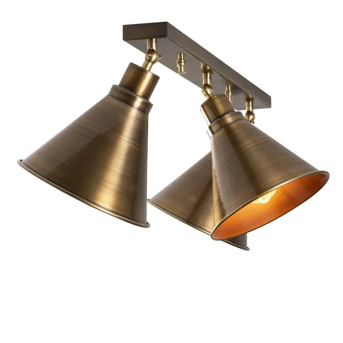 Plafondlamp Berceste 3-Lichts Goud