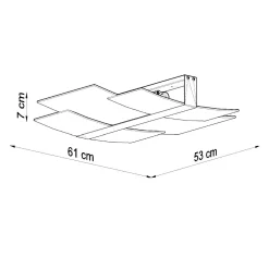 Plafondlamp Celia Wit - Giga Meubel