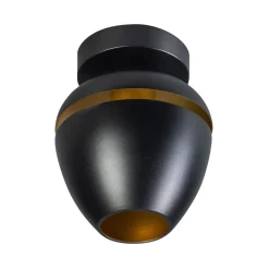 Plafondlamp Claire Zwart/Messing Ø15cm - Giga Meubel