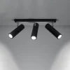 Plafondlamp Direzione 3-Lichts Zwart - Giga Meubel