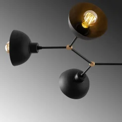 Plafondlamp Dram Zwart 6-Lichts