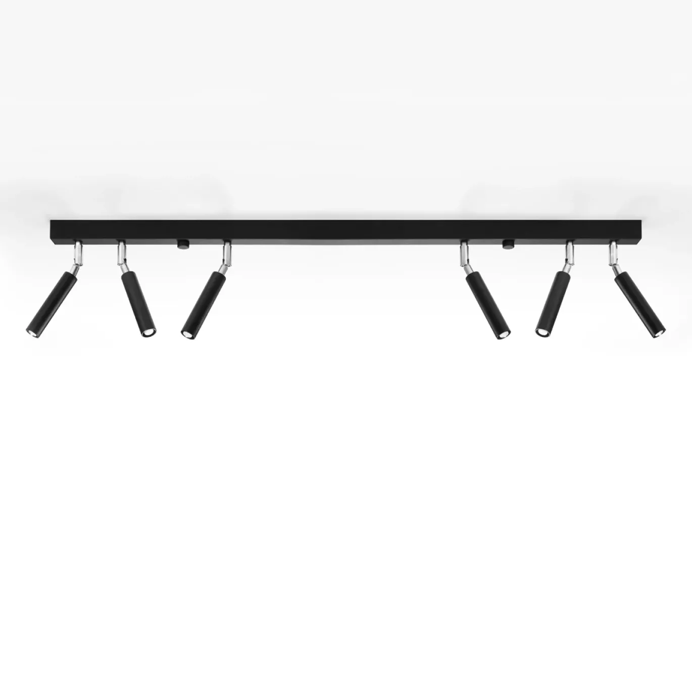 Plafondlamp Eyetech 6-Lichts Zwart - Giga Meubel