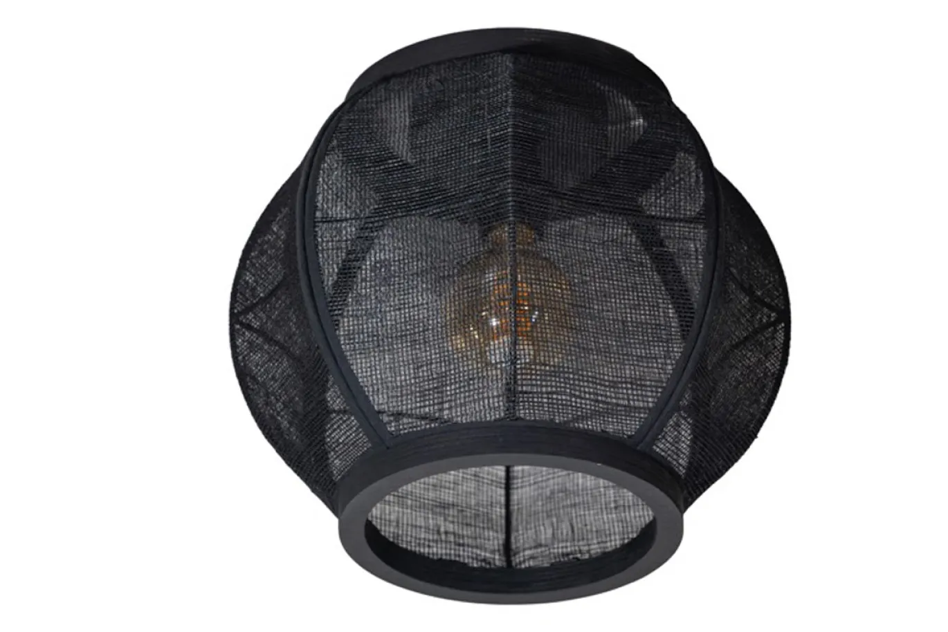 Plafondlamp Fabric Zwart Ø33cm - Giga Meubel
