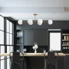 Plafondlamp Fazli Koper 6-Lichts