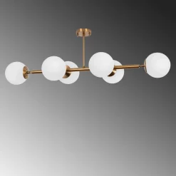 Plafondlamp Fazli Koper 6-Lichts