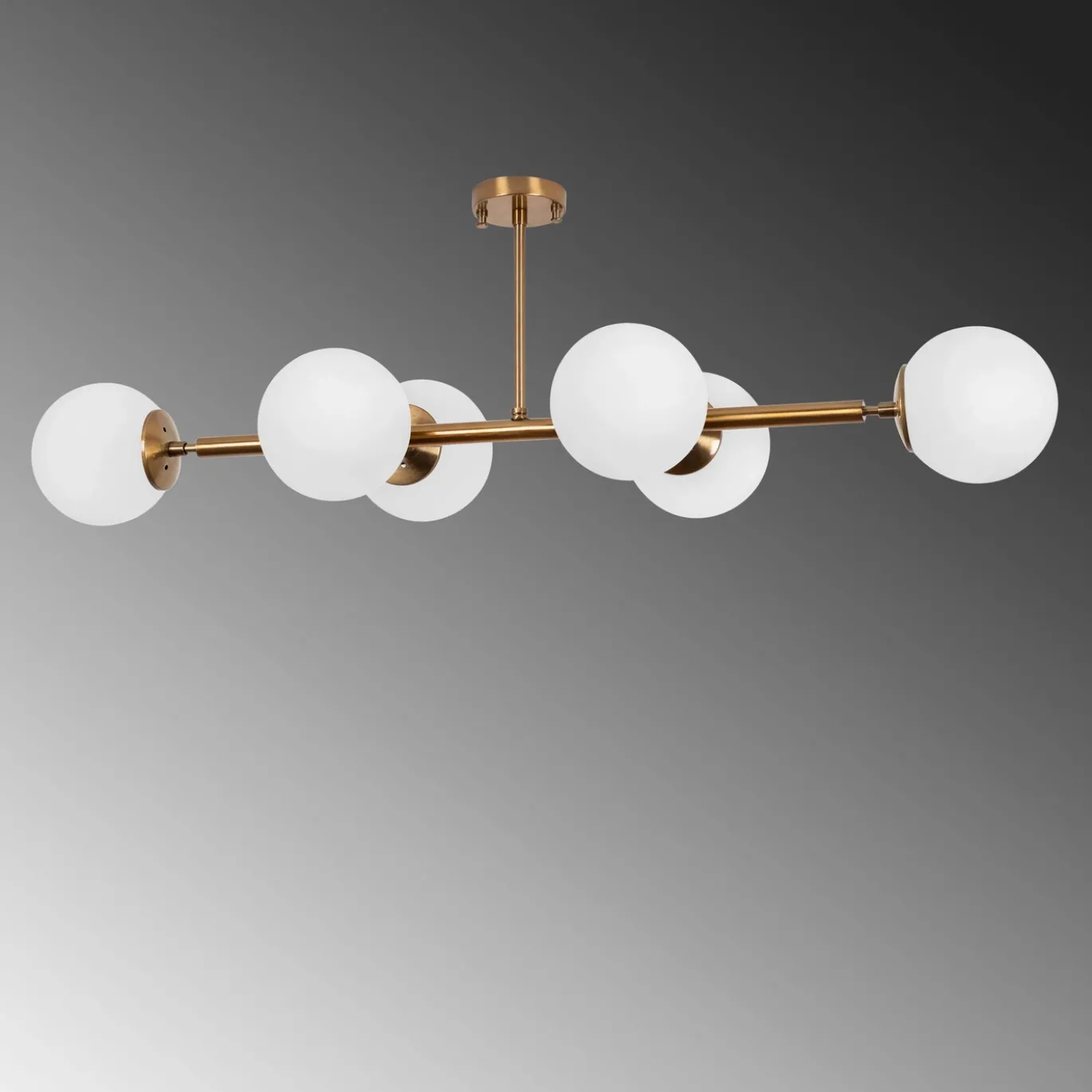 Plafondlamp Fazli Koper 6-Lichts
