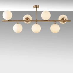 Plafondlamp Fazli Koper 7-Lichts