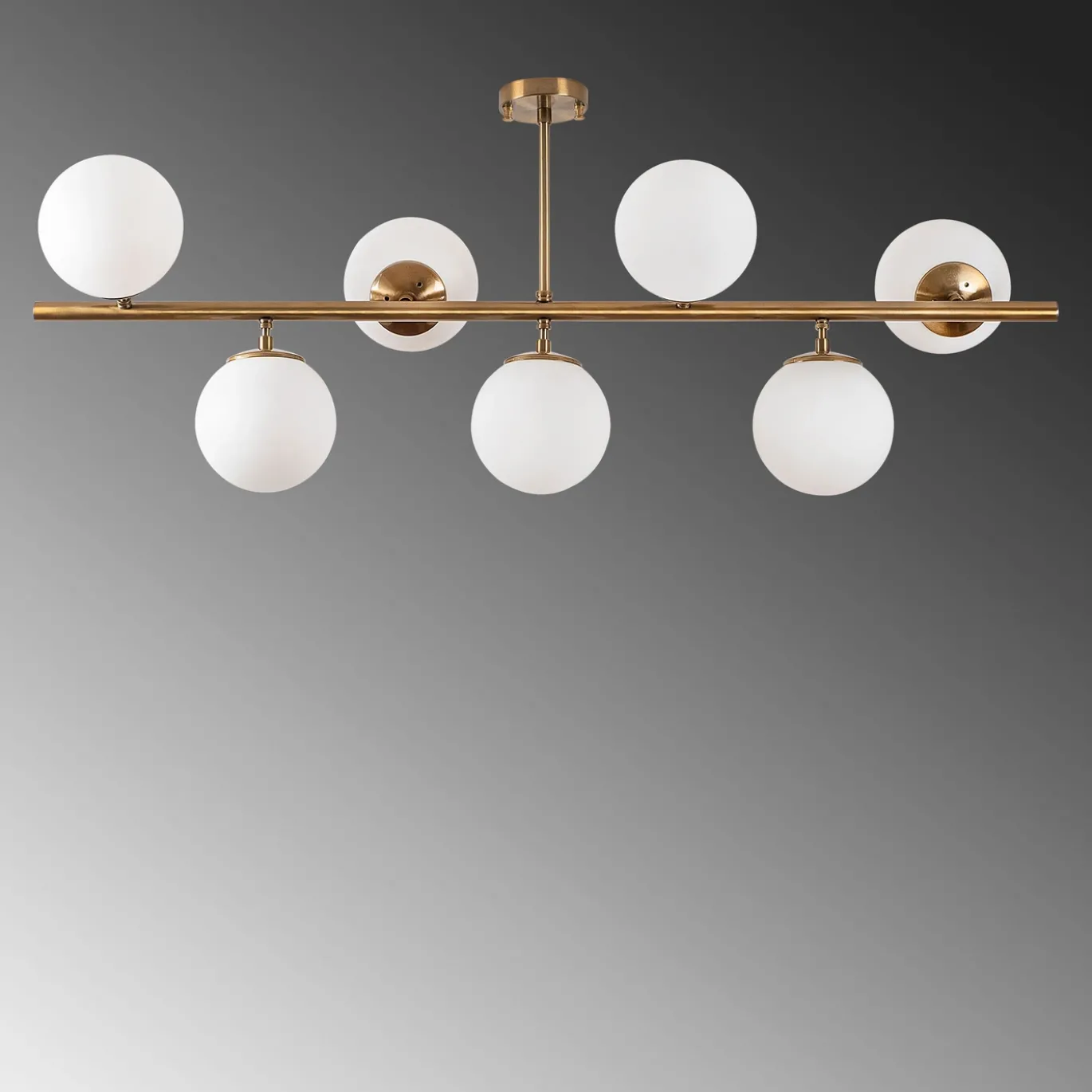 Plafondlamp Fazli Koper 7-Lichts