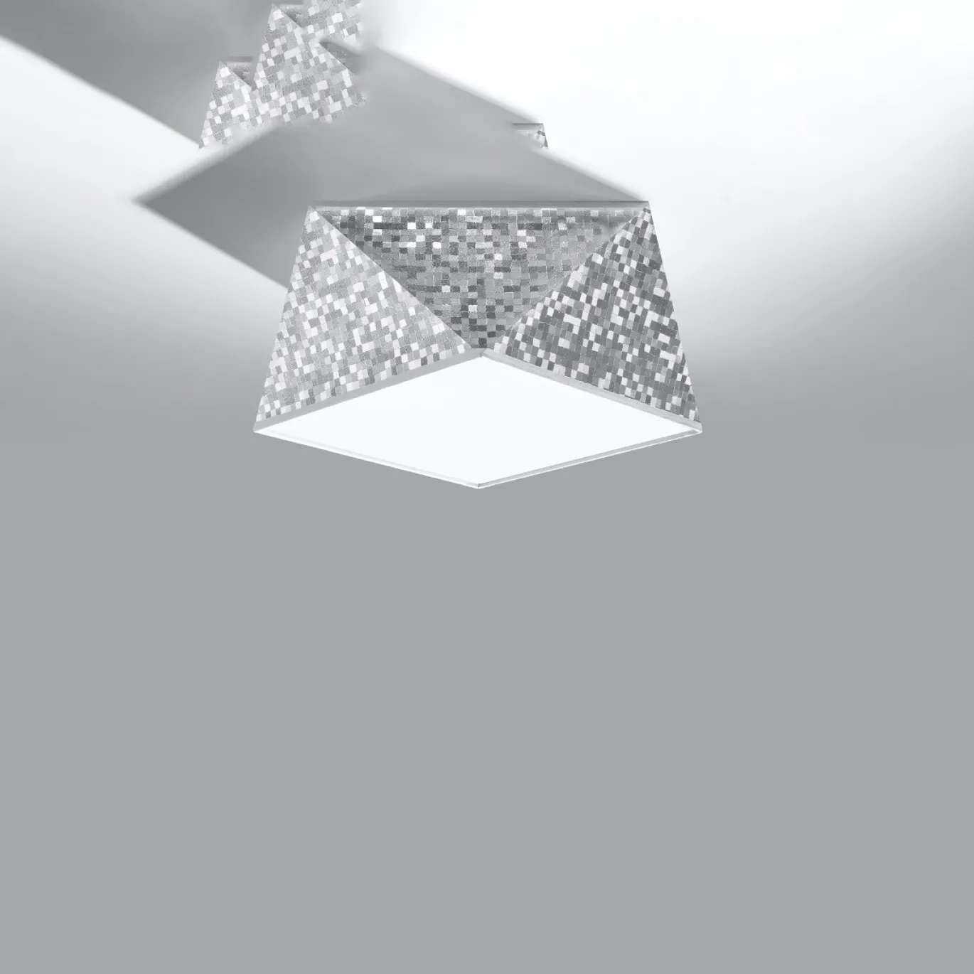 Plafondlamp Hexa Zilver 25cm - Giga Meubel