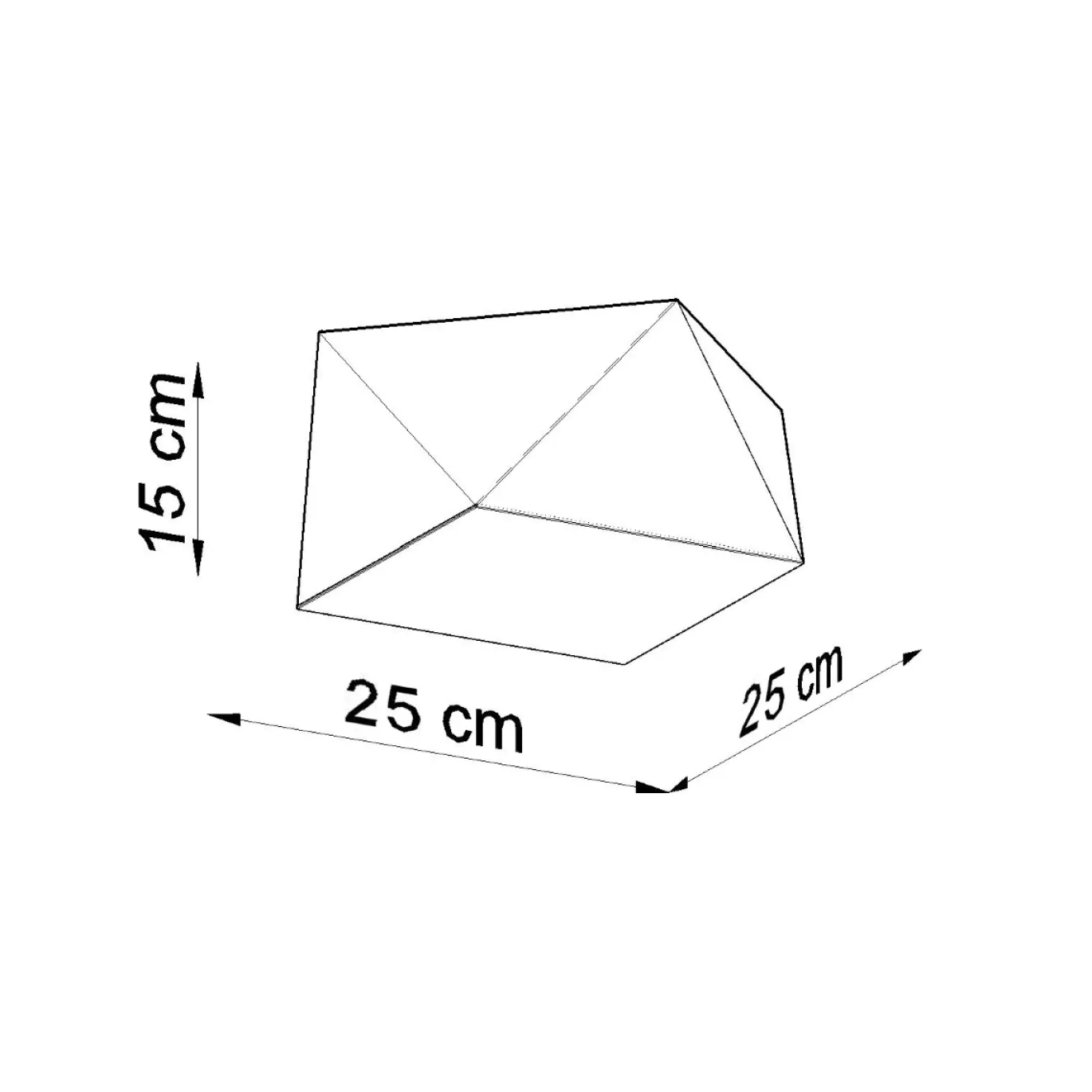 Plafondlamp Hexa Zilver 25cm - Giga Meubel