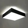 Plafondlamp Horus Vierkant Zwart 45x45cm - Giga Meubel