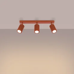 Plafondlamp Karbon Line 3-Lichts Oker - Giga Meubel
