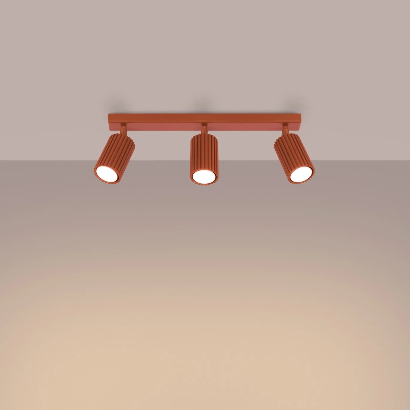 Plafondlamp Karbon Line 3-Lichts Oker - Giga Meubel