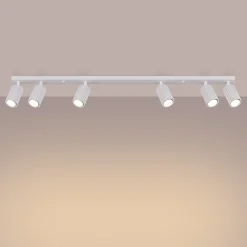 Plafondlamp Karbon Line 6-Lichts Wit - Giga Meubel