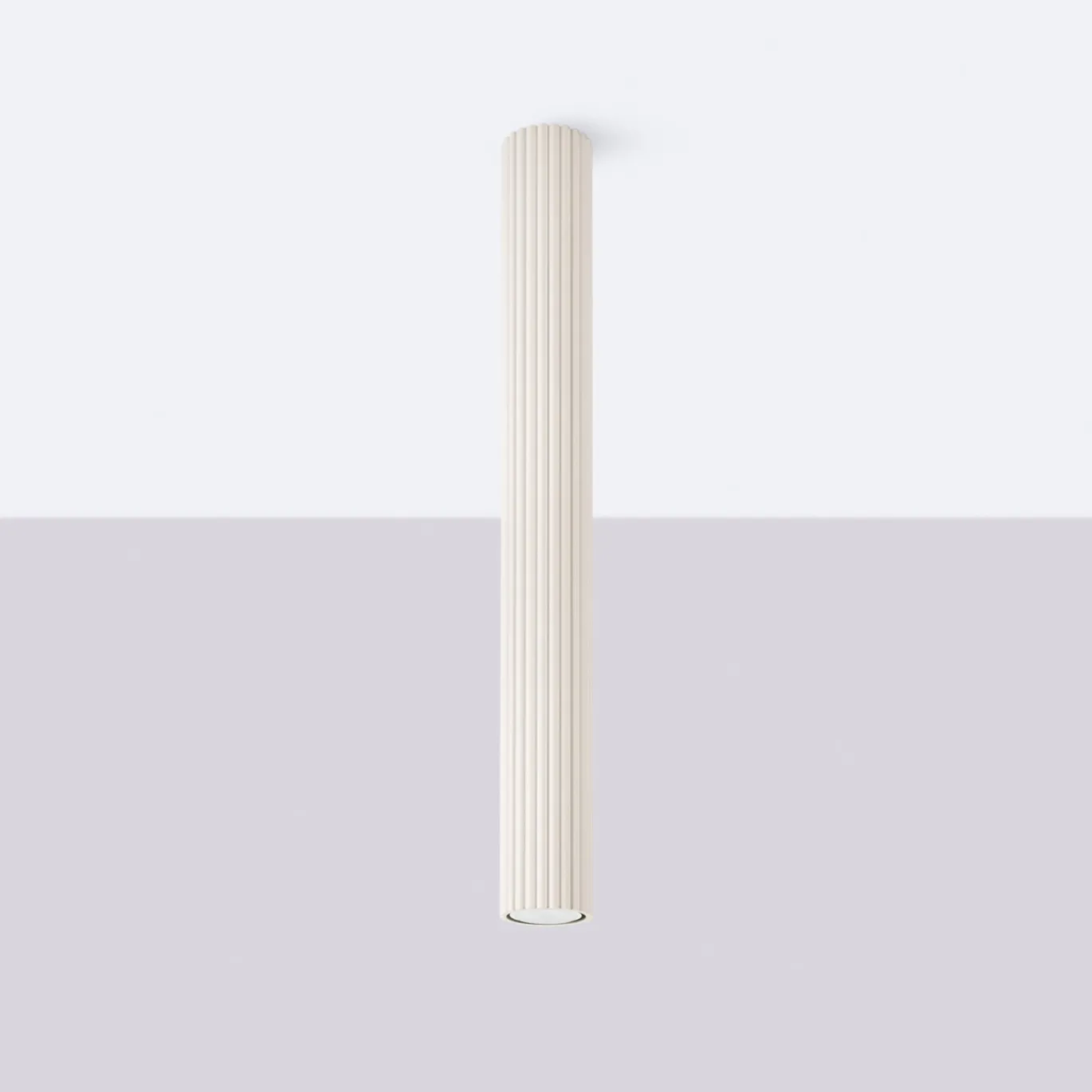 Plafondlamp Karbon Tube 1-Lichts Beige - Giga Meubel